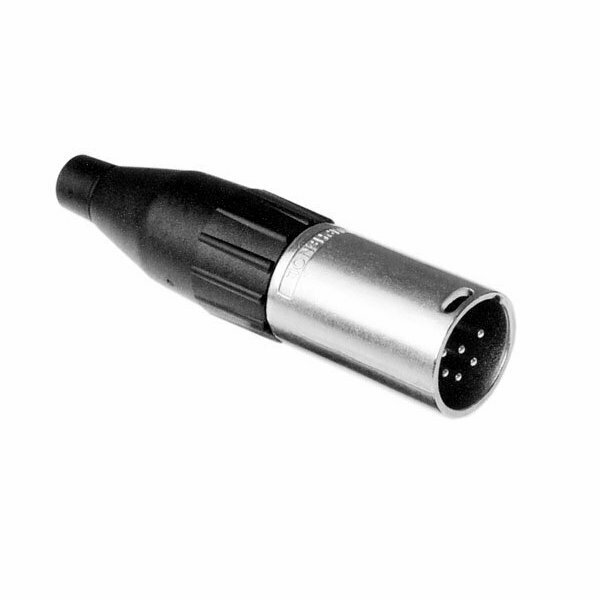 Amphenol Metal Plug Str Cord 6 Pin Large Clamp AC6AMJ